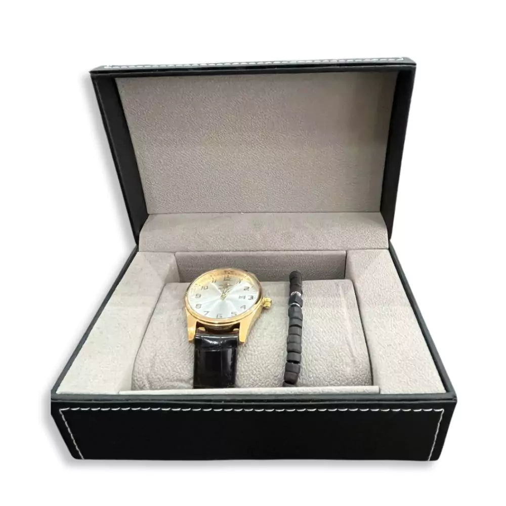 Coffret cadeau – Montre et bracelet perles