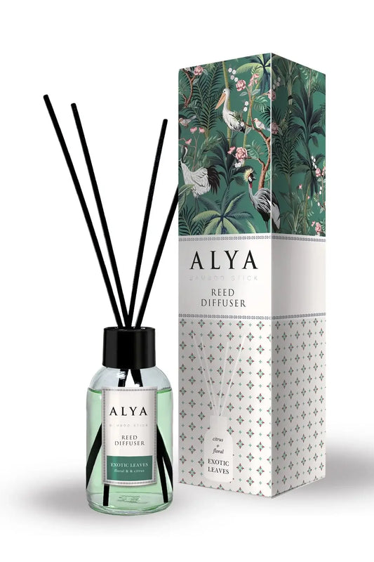 bamboo stick exotic leaves alya